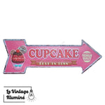 Plaque Métal Cupcake Premium Quality - Le Vintage Illuminé
