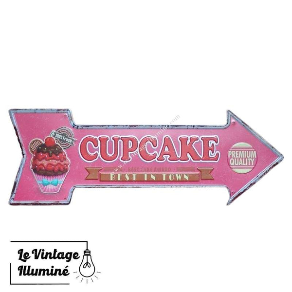 PLAQUE METAL CUPCAKE 20X30CM - ANNEXE MEUBLE DECO